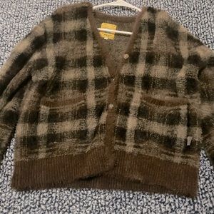 Unit Brown Fluffy Cardigan